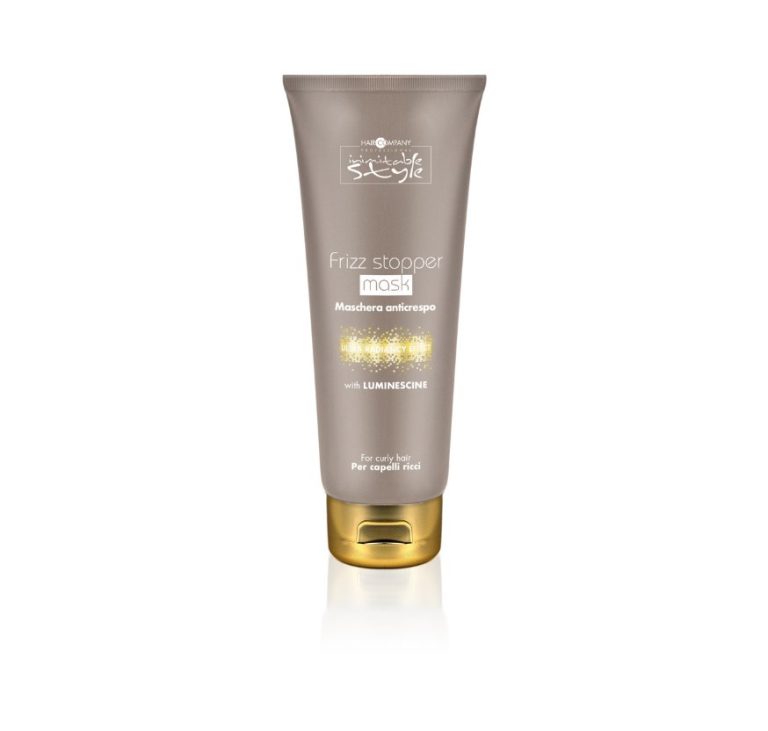 Hair Company UK A 50ml tube of the hair care product named "2" by Insight Style, specifically designed for curly hair. The beige packaging with gold accents highlights "with Luminescine" and "Maschera Anticrespo," making it an ideal addition to any post-treatment mask routine.