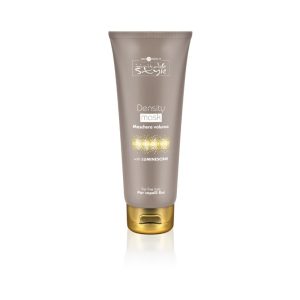 Hair Company UK A 50ml tube of "4" hair treatment for fine hair, showcasing a gold cap with text emphasizing Luminescine technology. The product is formulated to enhance volume and comes in sleek beige packaging.