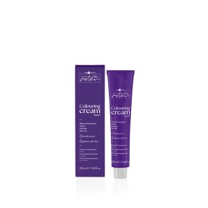 Hair Company UK A purple rectangular box and a matching tube, both labeled "INIMITABLE COLOR - Colouring Cream Classic," are displayed against a white background. The packaging features white text providing product details, and both the box and tube prominently display a 100 ml volume, ensuring vibrant, long-lasting results.