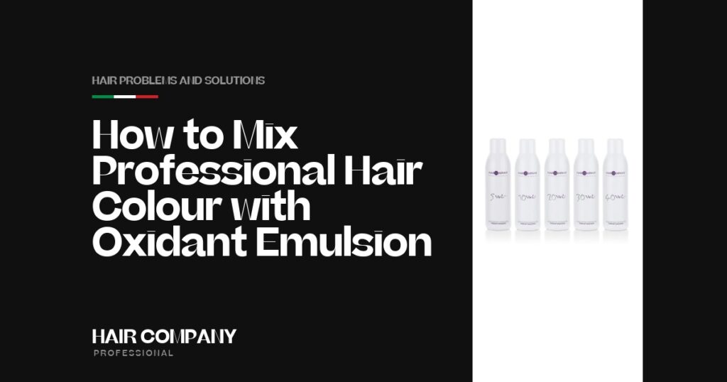How to Mix Professional Hair Colour with Oxidant Emulsion. OXIDANT EMULSION 1000ML, Hair Company Professional UK