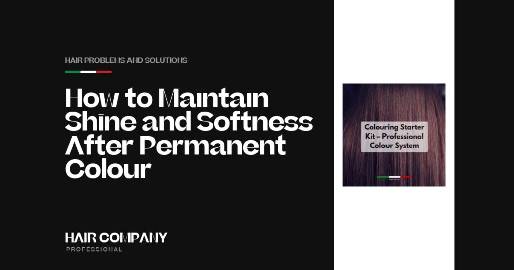How to Maintain Shine and Softness After Permanent Colour. Colouring Starter Kit – Professional Colour System, Hair Company Professional UK