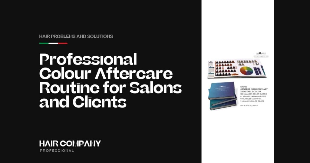 Professional Colour Aftercare Routine for Salons & Clients. GENERAL COLOUR CHART INIMITABLE COLOR, Hair Company Professional UK