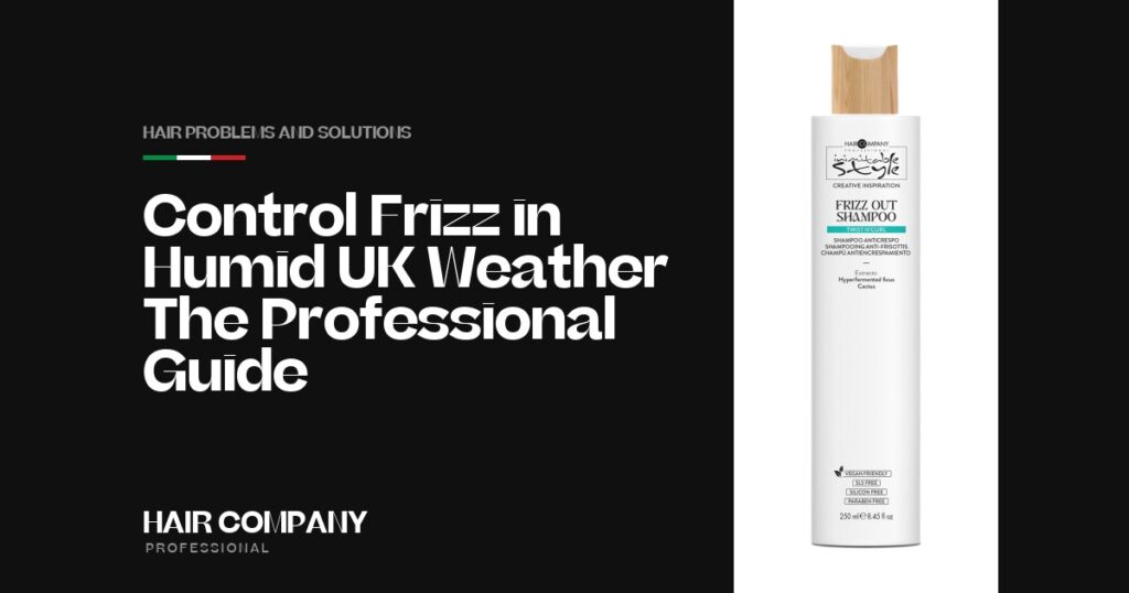 Control Frizz in Humid UK Weather: The Professional Guide. FRIZZ OUT SHAMPOO 1000ML, Hair Company Professional UK