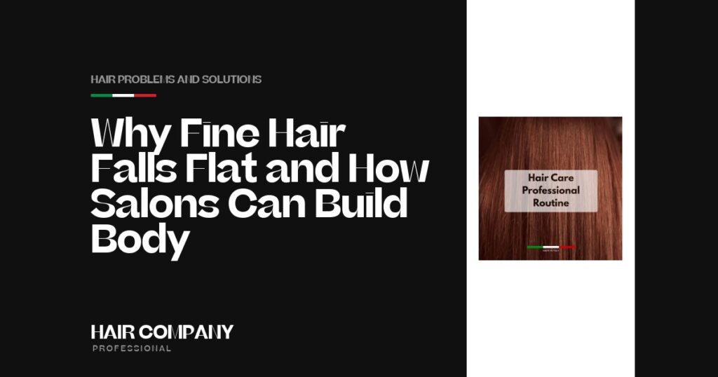 Why Fine Hair Falls Flat & How Salons Can Build Body. Hair Care Professional Routine, Hair Company Professional UK