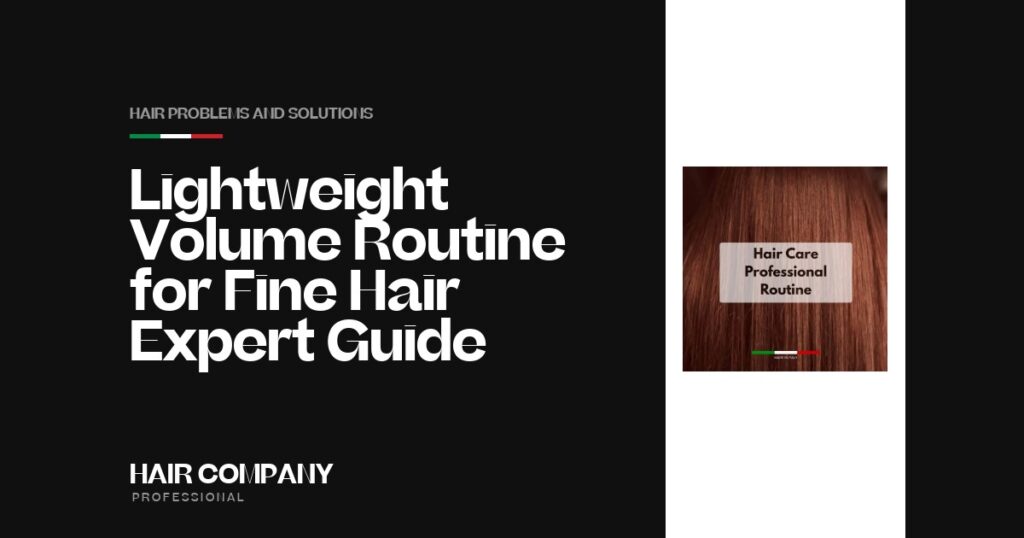 Lightweight Volume Routine for Fine Hair: Expert Guide. Hair Care Professional Routine, Hair Company Professional UK