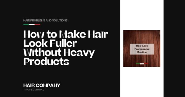 How to Make Hair Look Fuller Without Heavy Products. Hair Care Professional Routine, Hair Company Professional UK