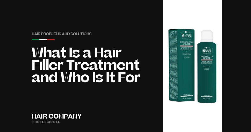 What Is a Hair Filler Treatment and Who Is It For?. HAIR REPAIR RECONSTRUCTION MOUSSE 200ML, Hair Company Professional UK