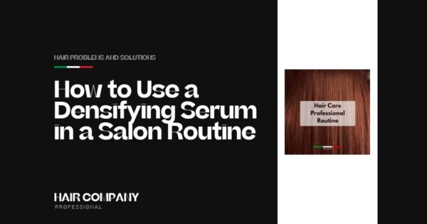 How to Use a Densifying Serum in a Salon Routine. Hair Care Professional Routine, Hair Company Professional UK