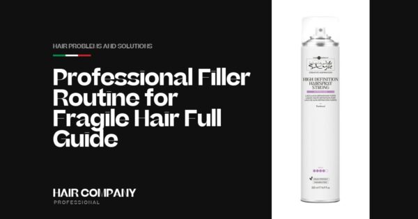 Professional Filler Routine for Fragile Hair: Full Guide. HIGH DEFINITION HAIRSPRAY STRONG 500ML, Hair Company Professional UK