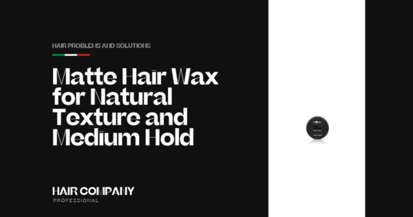 Matte Hair Wax for Natural Texture & Medium Hold. SHINY HD WAX 100ML, Hair Company Professional UK