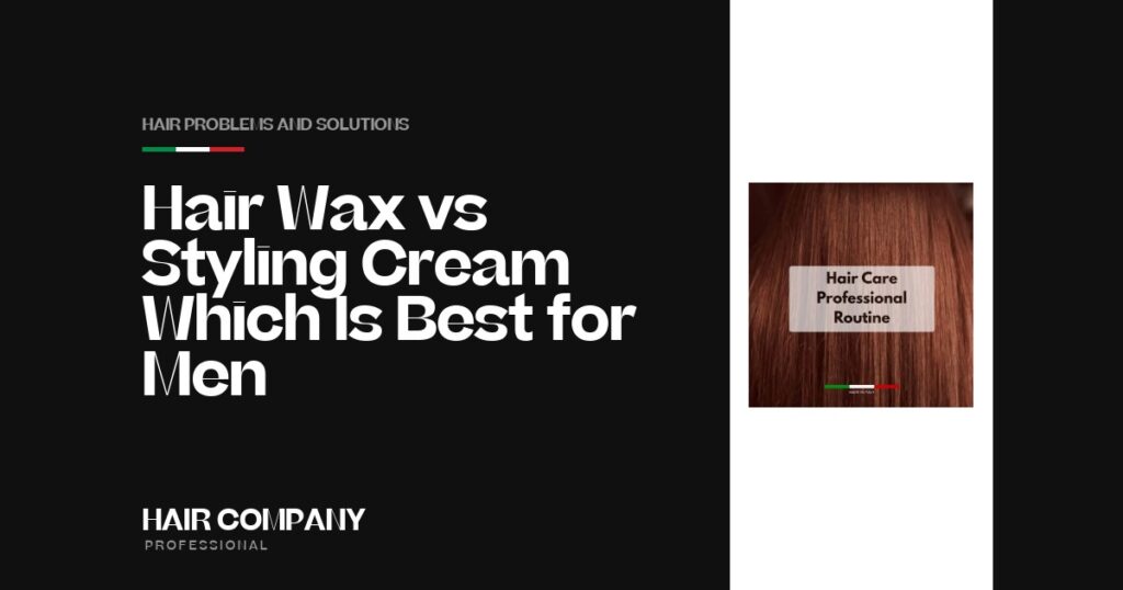 Hair Wax vs Styling Cream: Which Is Best for Men?. Hair Care Professional Routine, Hair Company Professional UK