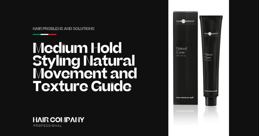 Medium Hold Styling: Natural Movement & Texture Guide. NATURAL COVER COLOURING CREAM FOR MEN, Hair Company Professional UK