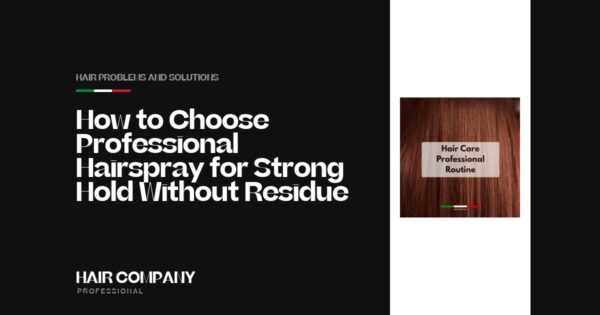 How to Choose Professional Hairspray for Strong Hold Without Residue. Hair Care Professional Routine, Hair Company Professional UK