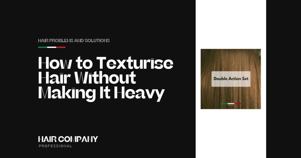 How to Texturise Hair Without Making It Heavy. Double Action Set – Scalp Balance & Hair Repair, Hair Company Professional UK